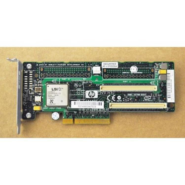 Контроллер SAS RAID HP Smart Array 0(512)Mb Int-2xSFF8484 (32-pin) 8xSAS/SATA RAID6 U300 LP PCI-E8x(504022-001)