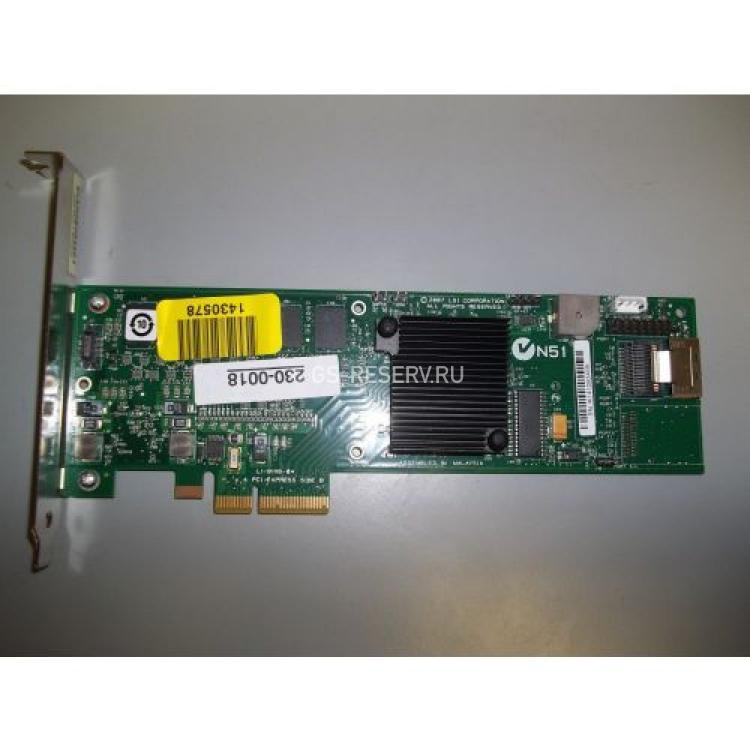 Контроллер SAS RAID LSI Logic LSISAS1078 RAID on Chip 128Mb DDRII Int-1xSFF8087 4xSAS/SATA RAID50 U300 LP PCI-E4x(L3-01116-17B)