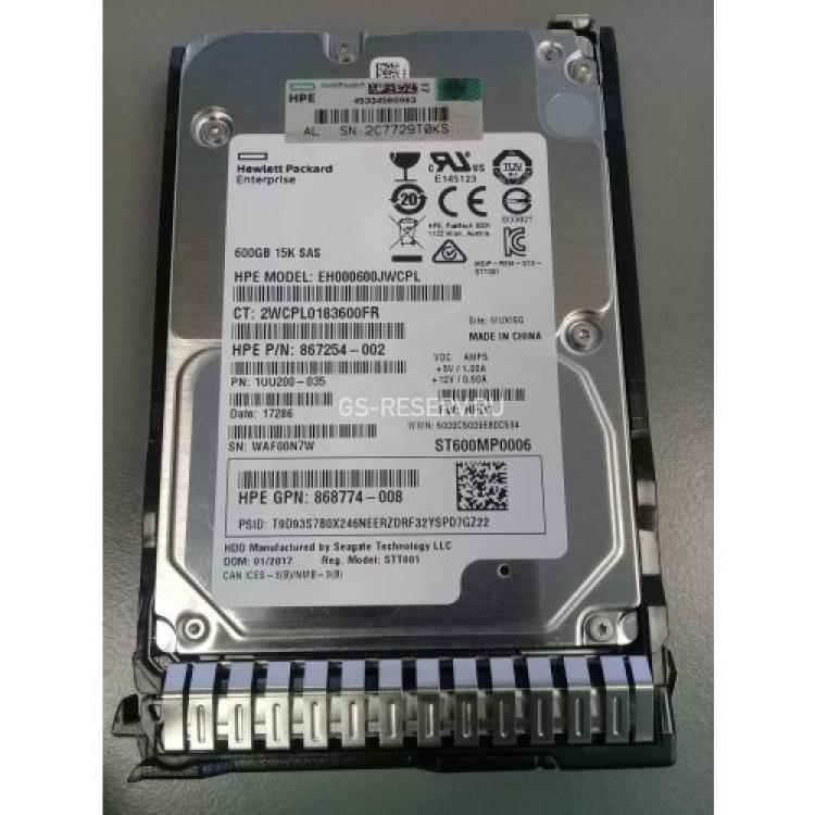 Жесткий Диск HP (Seagate) Enterprise Performance 15K HDD v6 ST600MP0006 600Gb (U1200/15000/256Mb) 512n 12G SAS 2,5" For Proliant Gen5 Gen6 Gen7 Gen8 Gen9 Gen10 D6000 D6020 D3600 D3610 D3700 D3710 D2600 D2700 Apollo Gen9 Gen10(EH000600JWCPL)
