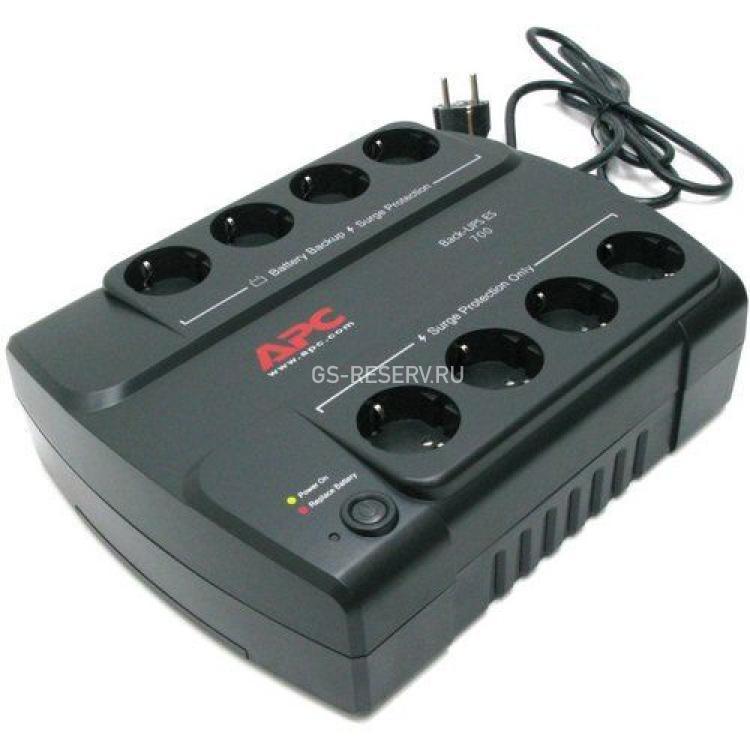 ИБП/UPS APC Back-UPS ES 700VA/405Wt 10A 8x220V RJ-11 USB(BE700-RS)