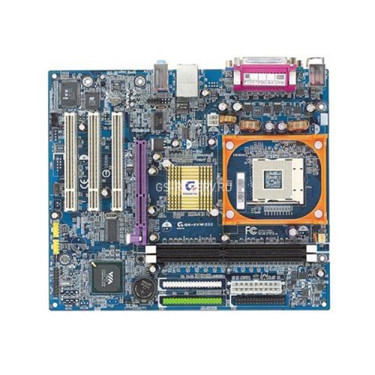 Материнская Плата Gigabyte vP4M266A Socket 478 2DDR333 U133 AGP4x 3PCI SVGA AC97-6ch LAN mATX(GA-8VM533)