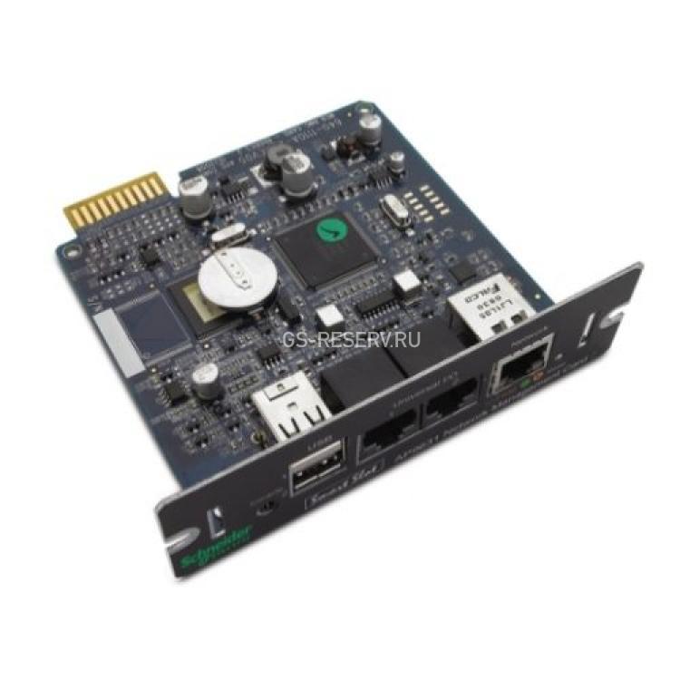 Плата Удаленного Управления APC UPS Network Management Card 2 10/100Мбит/сек Web/SNMPv3 RJ45 2USB SmartSlot With Monitoring And Temp. Sensor For Smart-UPS Symmetra(AP9631)