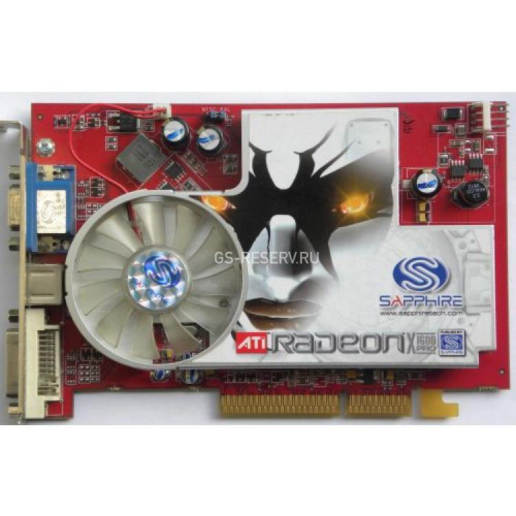 Видеокарта Sapphire ATI RadeOn X1600Pro 512Mb 128Bit GDDR2 DVI TV-Out PCI-E16x(SAPX1600PRO)