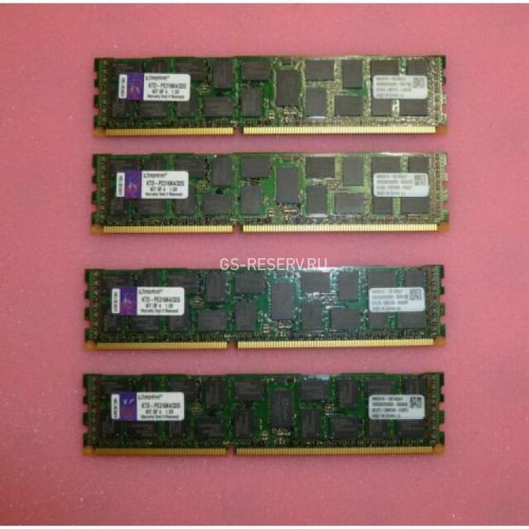 RAM DDRIII-1600 Kingston 32Gb 4x8Gb 2Rx4 PC3-12800R-11 For Dell(KTD-PE316K4/32G)
