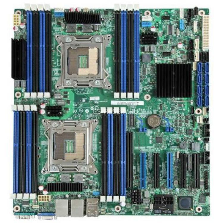 Материнская Плата Intel iC602PCH Dual Socket 2011 16DDR3 2SATAIII 12SATAII PCI-E16x3.0 5PCI-E8x SVGA 4xGbLAN E-ATX 8000Mhz For P4216XXMHGC P4208XXMHGC P4308XXMHGC P4308XXMHGN P4308XXMHDR P4308XXMHEN P4308XXMFEN P4216XXMHJC(920972)