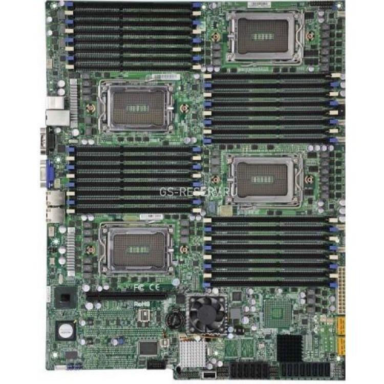 Материнская Плата Supermicro AMD SR5690 Quad Socket G34 32DDRIII 6SATAII 2PCI-E16x 2PCI-E8x 1xUIO 2xGbLAN IPMI KVM-Over-LAN SWTX Opteron 6000 Series For Chassis CSE-818TQ-1400LPB CSE-828TQ+-R1400LPB CSE-828TQ+-R1K43LPB(H8QGI-F-O)