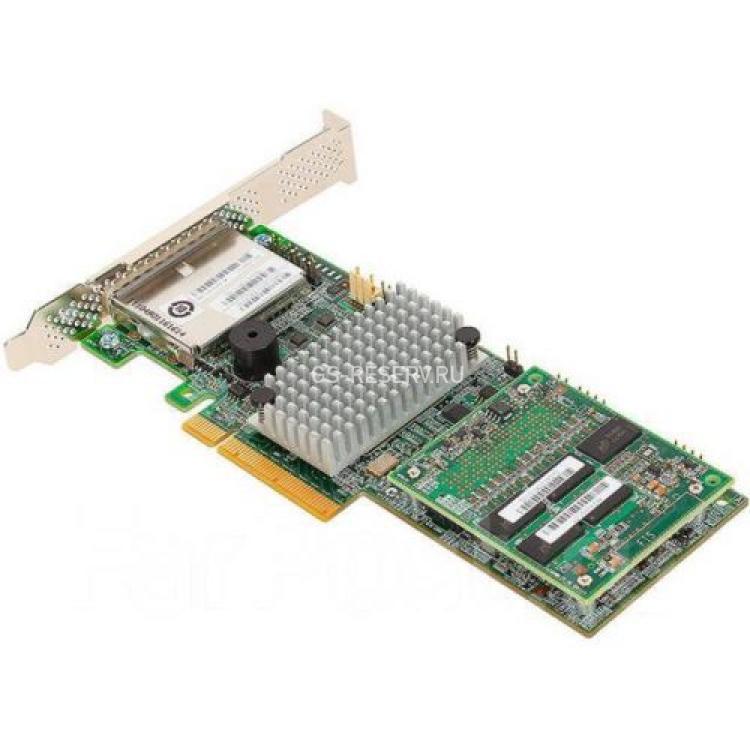 Контроллер SAS RAID Intel (LSI Logic) MegaRAID SAS CPU XOR PowerPC 800Mhz LSISAS2208 1Gb DDRIII Ext-2xSFF8088 8xSAS/SATA RAID60 U600 PCI-E8x 3.0(G24451-152)