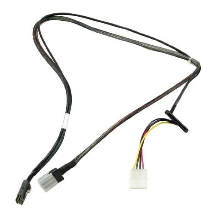 Шлейф SAS HP 2xSFF-8087 (mSASx4) To 1xSFF-8482 (SAS) With Power 93cm/0,93m For HP StoreEver DAT Internal Tape Drives To Mini-SAS (SFF-8087) Ports(518885-002)