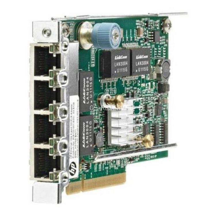 Сетевая Карта HP PCI Express Quad Port Gigabit Server Adapter FlexibleLOM 4x1Гбит/сек 4xRJ45 LP PCI-E8x 2.0 For Gen8(629133-002)