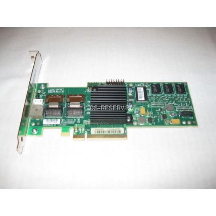 Контроллер SAS RAID LSI Logic LSISAS1078 XOR CPU Power PC 500Mhz 256Mb DDRII Int-2xSFF8087 8xSAS/SATA RAID60 U300 LP PCI-E8x(LSI00187)