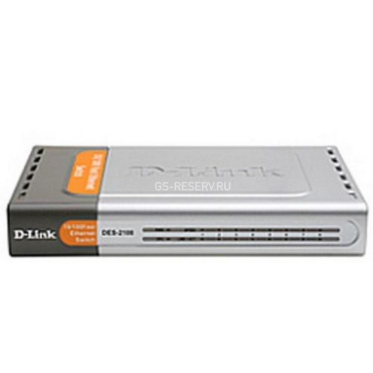 Коммутатор D-Link Ethernet 8port-10/100Mbps Smart 2-го уровня(DES-2108)