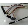 Шлейф SAS Amphenol 1xSFF-8643 To 4xSFF-8482 (4xSAS HDD) Shrapnel 100cm/1m(RHS36-0916)