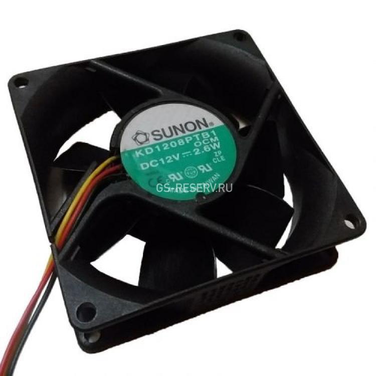 Вентилятор Sunon 0,14A 12v 1.7Wt 3000 об/мин 39,5CFM 33dB 80x80x25mm(KD1208PTB1)