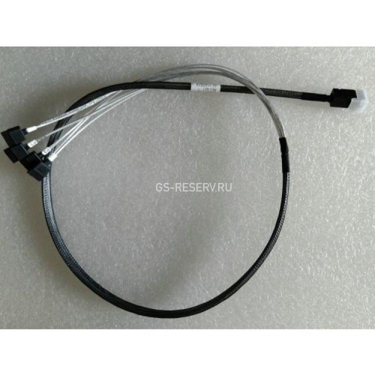 Шлейф SAS Amphenol 1xSFF-8643 To 4xSATA (4xSATA HDD или Корзина) Shrapnel 100cm/1m(RHS36-0559)