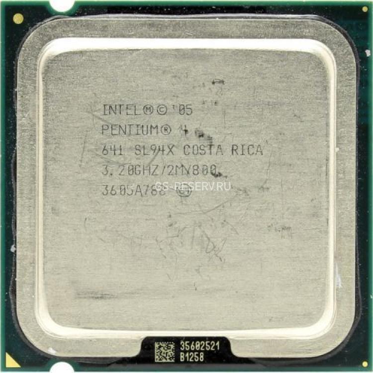 Процессор Intel Pentium 641 3200Mhz (800/L2-2Mb) HT 65Wt LGA775 Cedar Mill(SL94X)