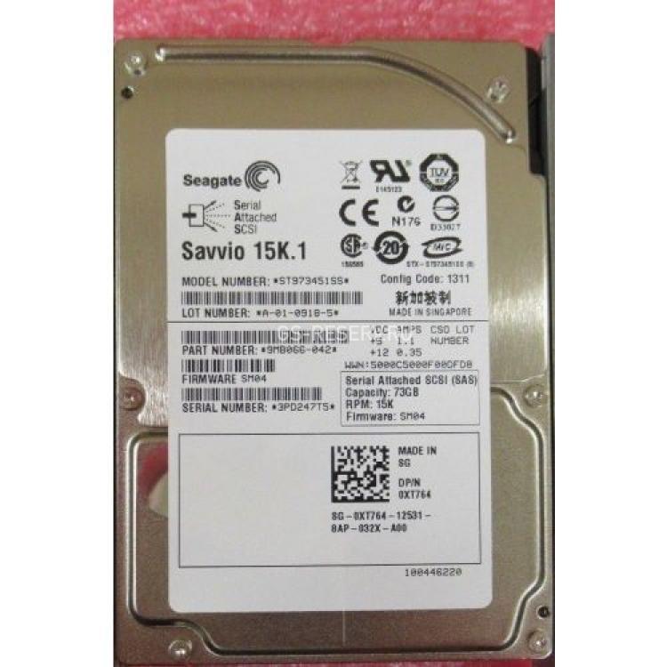 Жесткий Диск Seagate Savvio 15K.1 73,4Gb (U300/15000/16Mb) SAS 2,5"(ST973451SS)