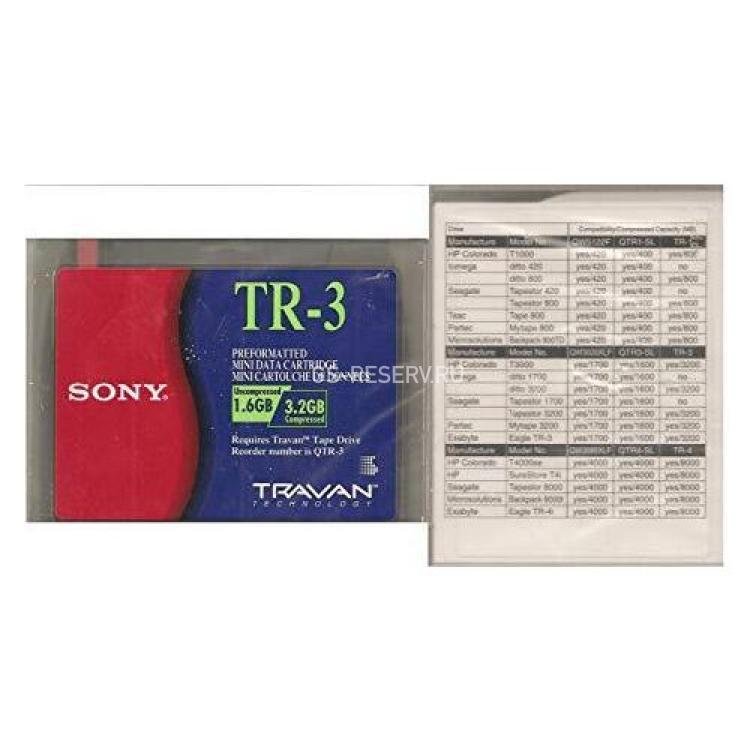 Картридж для стримера Sony 1,6/3,2Gb For Travan(TR-3)