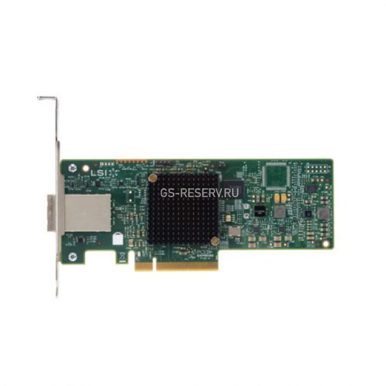 Контроллер SAS LSI Logic SAS3008 Ext-2xSFF-8644 8xSAS/SATA RAID10 U1200 LP 12G PCI-E8x 3.0(9300-8e)