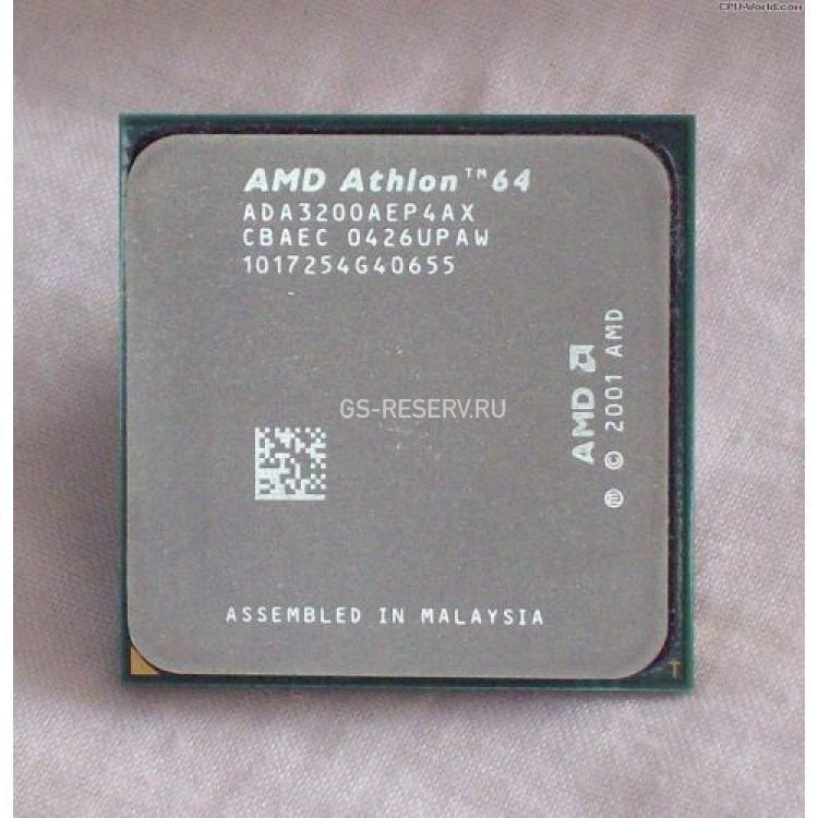 Процессор AMD Athlon-64 3200+ 2200Mhz (512/800/1,5v) Socket 754 Newcastle(ADA3200AEP4AX)