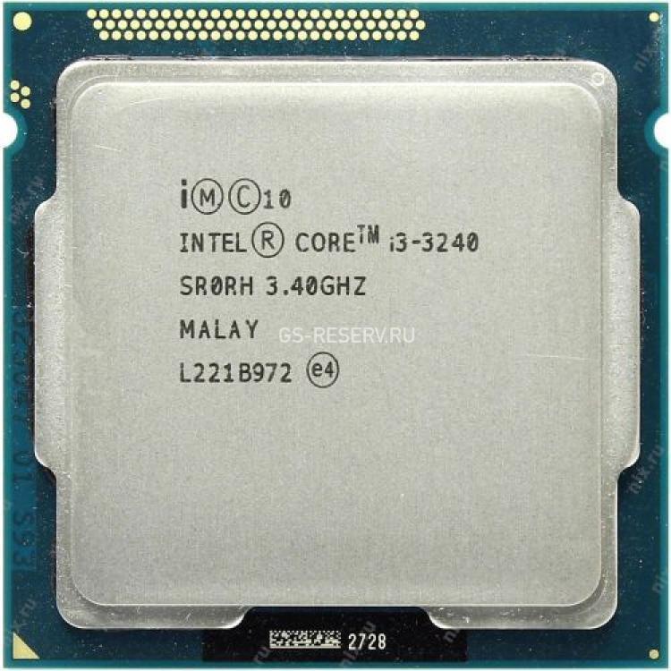 Процессор Intel Core i3 3400Mhz (5000/L3-3Mb) 2x Core 55Wt Socket LGA1155 Ivy Bridge(i3-3240)