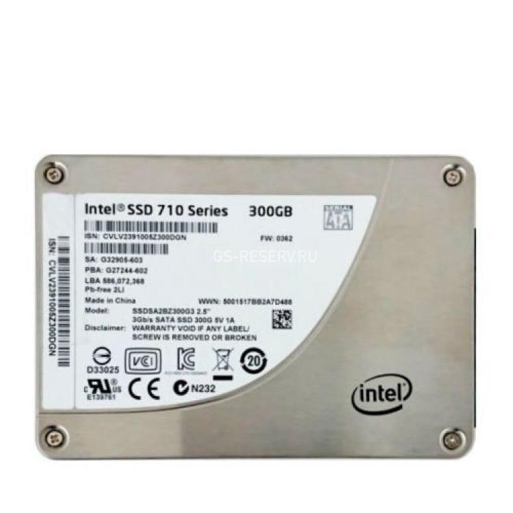 Твердотелый Накопитель SSD Intel SSD 710 Series 300Gb 270Мб/сек MLC 3G SATAII 2,5" 7mm(SSDSA2BZ300G3)