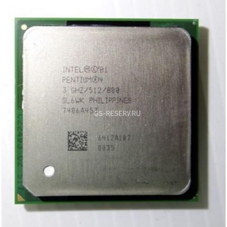 Процессор Intel Pentium IV HT 3000Mhz (512/800/1.525v) Socket478 Northwood(SL6WK)