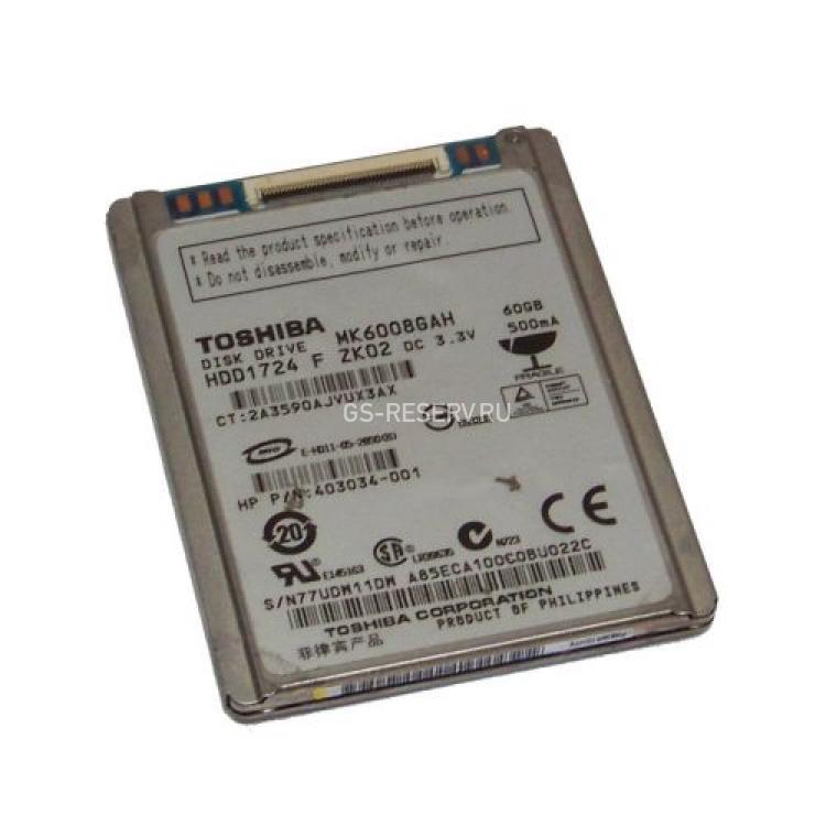 Жесткий Диск Toshiba 60Gb (U100/4200/2Mb) IDE IDC 1,8" For Apple iPod(MK6008GAH)