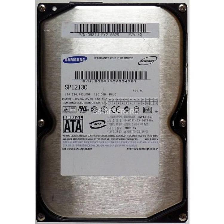 Жесткий Диск Samsung 120Gb (U150/7200/8Mb) SATA(SP1213C)