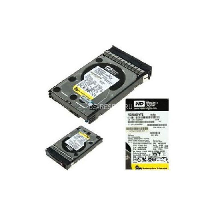 Жесткий Диск HP (Western Digital) RE4 WD2003FYYS-70W0B0 2Tb (U300/7200/64Mb) TLER RAFF SATAII For Gen5 Gen5p Gen6 Gen7(MB2000EAZNL)