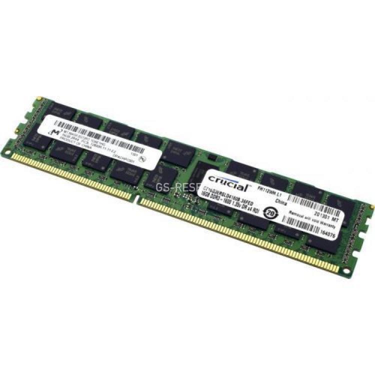 RAM DDRIII-1600 Crucial (Micron) 16Gb 2Rx4 REG ECC PC3L-12800R-11(MT36KSF2G72PZ-1G6E1)