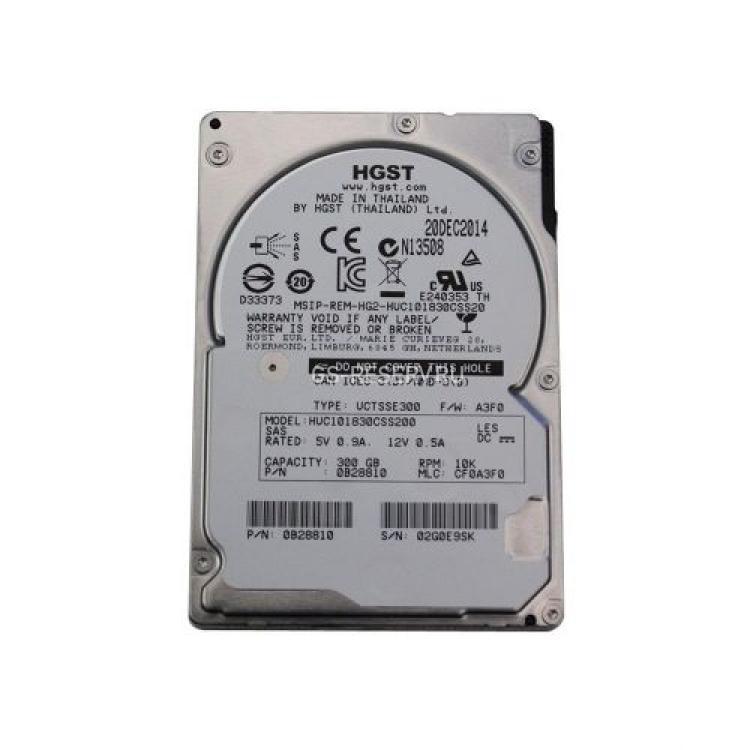 Жесткий Диск HGST (Hitachi) Ultrastar C10K1800 300Gb (U1200/10520/128Mb) Instant Secure Erase 512n 12G SAS 2,5"(0B28810)