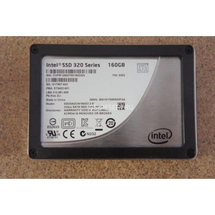 Твердотелый Накопитель SSD Intel SSD 320 Series 160Gb 270Мб/сек MLC 3G SATAII 2,5" 7mm(G55329)