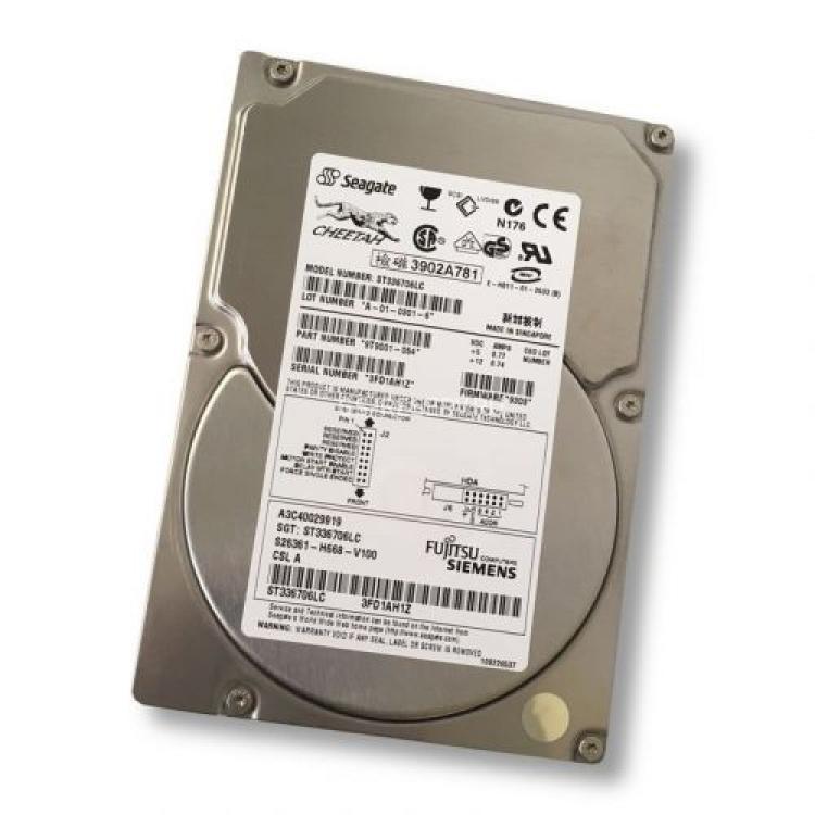 Жесткий Диск Fujitsu-Siemens (Seagate) Cheetah 36ES ST336706LC 36Gb (U160/10000/4Mb) 80pin U160SCSI(S26361-H668-V100)