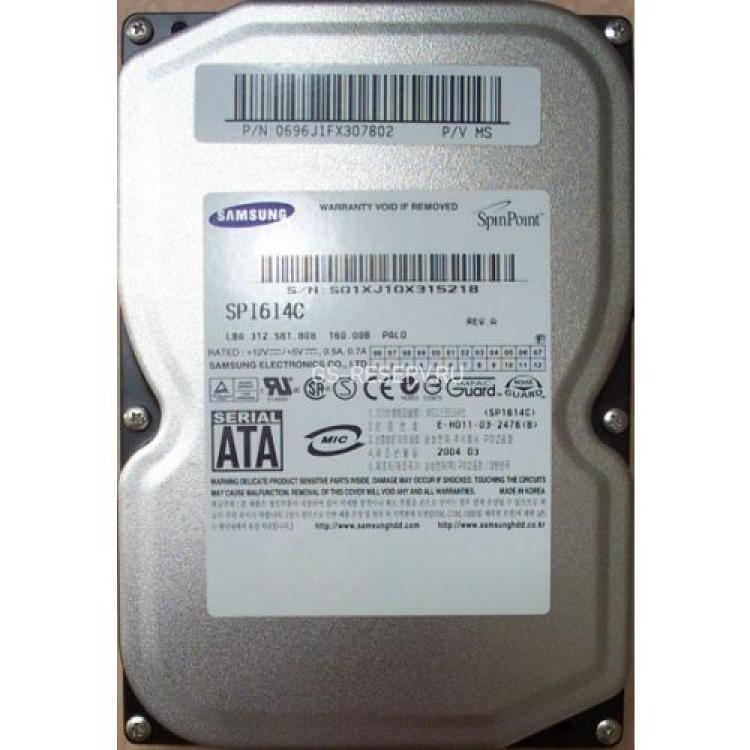 Жесткий Диск Samsung 160Gb (U150/7200/8Mb) SATA(SP1614C)