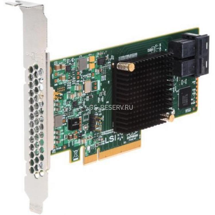 Контроллер SAS Intel (LSI Logic) SAS3008 Int-2xSFF-8643 8xSAS/SATA RAID10 U1200 LP 12G PCI-E8x 3.0(H10156)