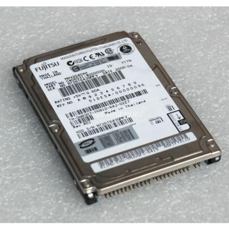Жесткий Диск Fujitsu 40Gb (U100/5400/8Mb) IDE 2,5"(MHV2040AH)