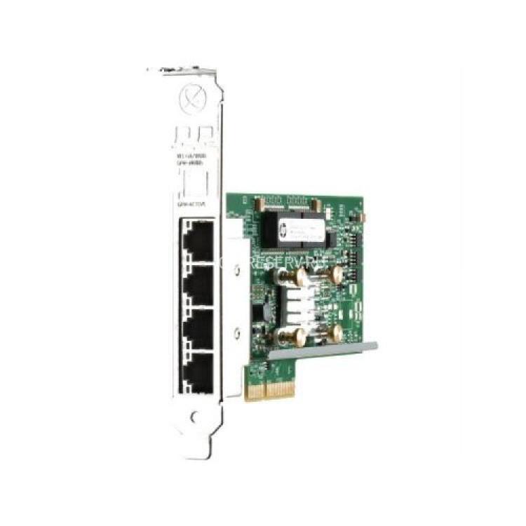 Сетевая Карта HP PCI Express Quad Port Gigabit Server Adapter 128Mb 4x1Гбит/сек 4xRJ45 LP PCI-E4x 2.0(HSTNS-BN82)