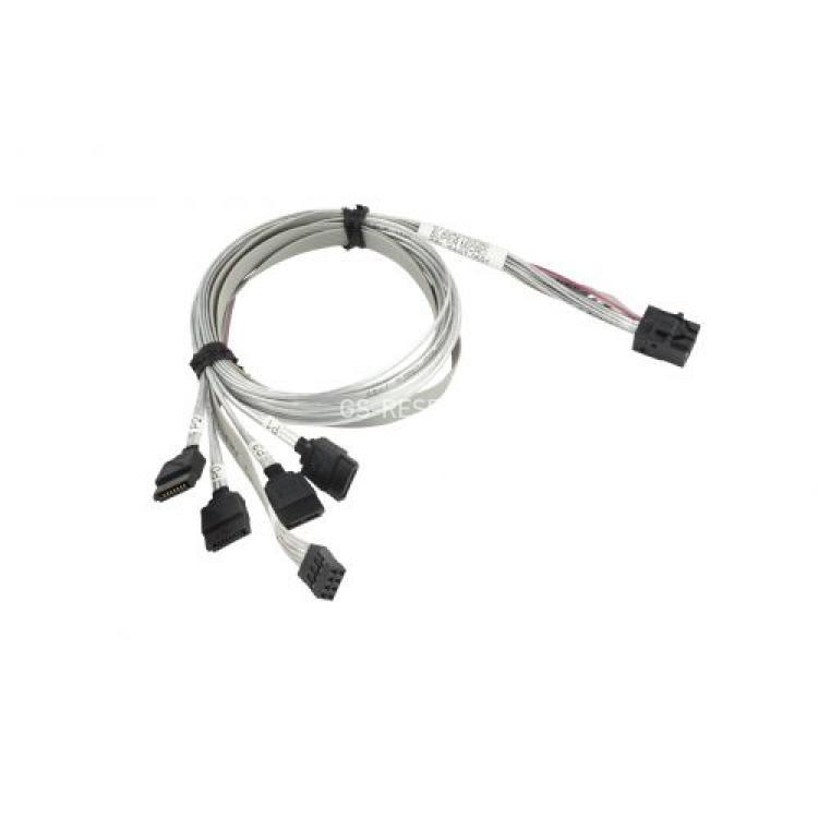 Шлейф SAS SuperMicro 1xSFF-8643 (mSASx4) To 4xSATA (4xSATA Жесткий Диск или Корзина) 75cm/0,75m(CBL-SAST-0591)