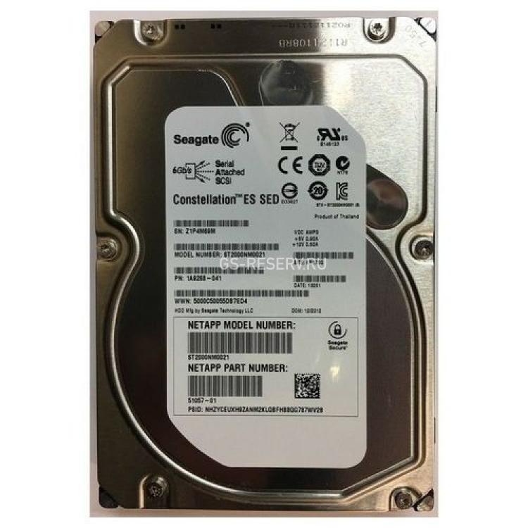 Жесткий Диск Seagate Constellation ES.1SED 2Tb (U600/7200/64Mb) SED 6G SAS 3,5"(ST2000NM0021)