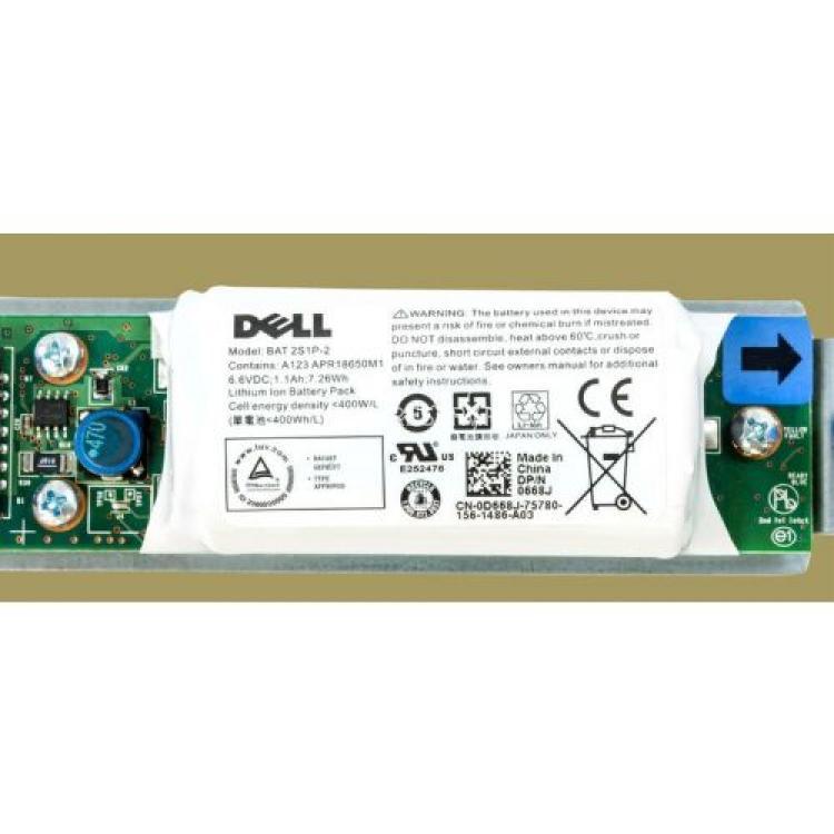 Батарея Резервного Питания (BBU) Dell (Tuv) 6,6v 1100mAh 7,26Wh For PowerVault MD3200i MD3220i IBM DS3500 DS3512 DS3524 DS3700 StorageTek 2530-M2 2540-M2 2550-M2(D668J)