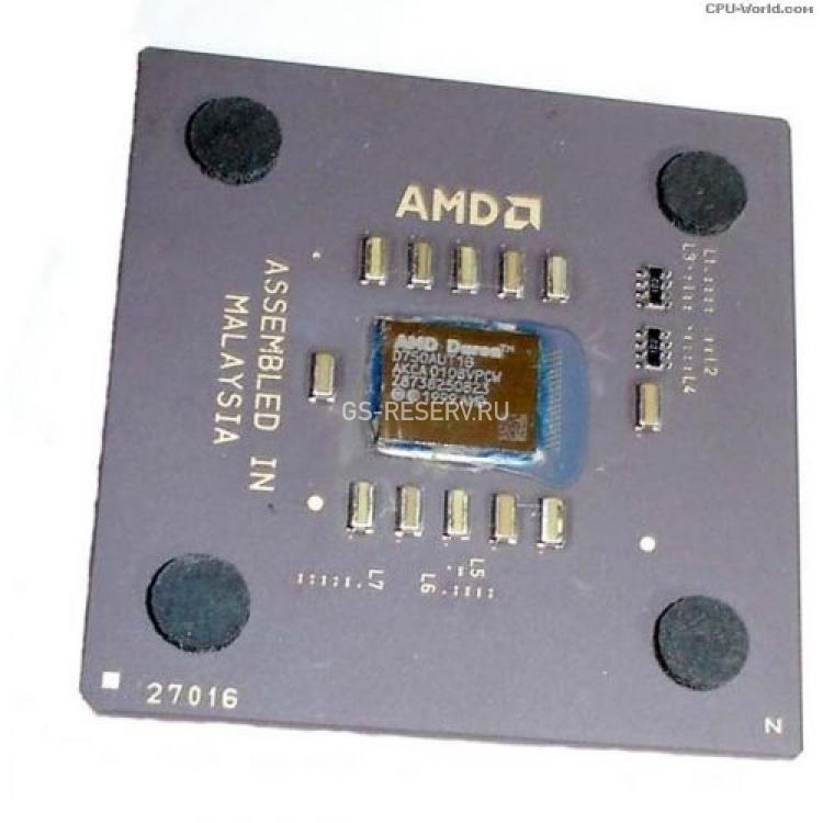 Процессор AMD Duron 750Mhz (64/200/1,6v) Socket 462 Spitfire(D750AUT1B)