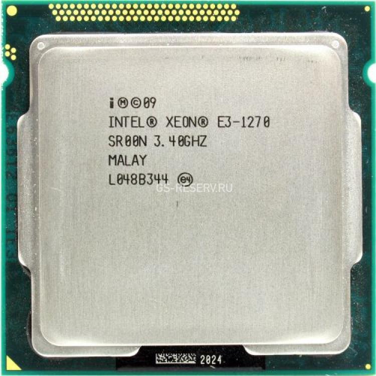 Процессор Intel Xeon E3 3400(3800)Mhz (5000/L3-8Mb) Quad Core 80Wt Socket LGA1155 Sandy Bridge(E3-1270)