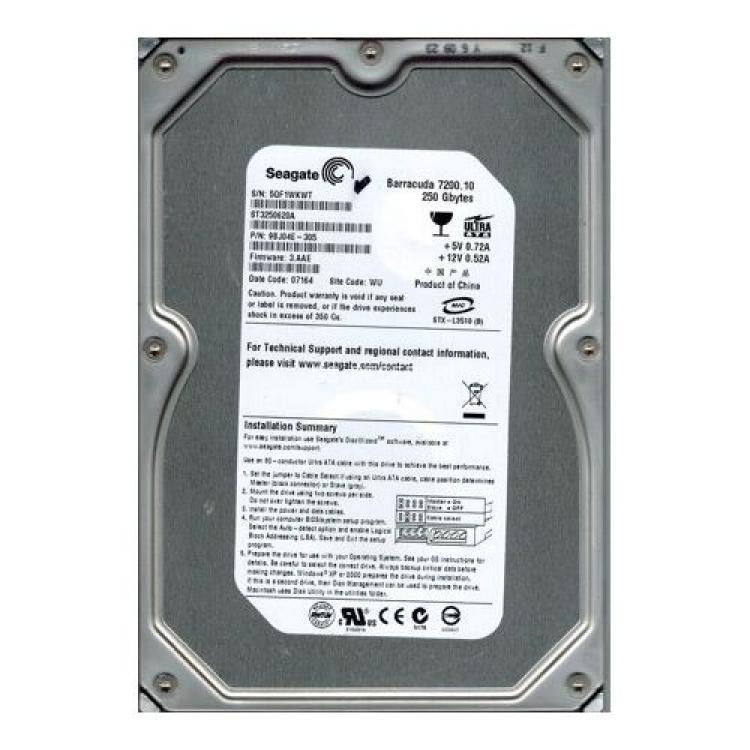 Жесткий Диск Seagate Barracuda 7200.10 250Gb (U100/7200/16Mb) IDE(ST3250620A)