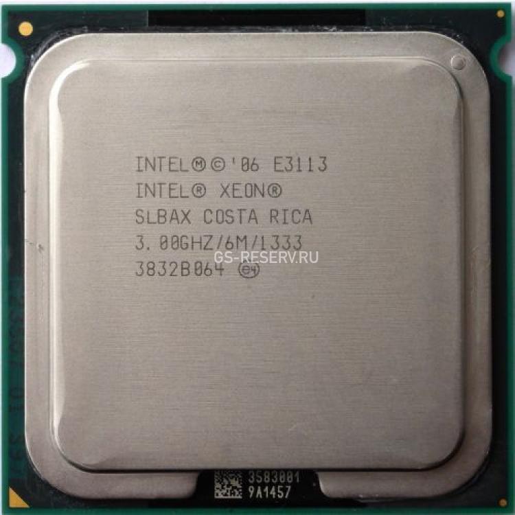 Процессор Intel Xeon 3000Mhz (1333/L2-6Mb) 2x Core 65Wt Socket LGA775 Wolfdale(E3113)