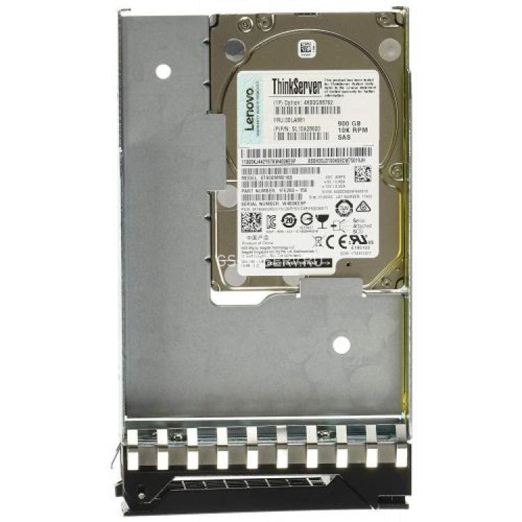 Жесткий Диск Lenovo 900Gb (U1200/10000) 12G SAS 2,5" To 3,5" Hot Swap For ThinkServer Gen5 RD650 RD550 RD450 RD350 TD350(SH20F63877)