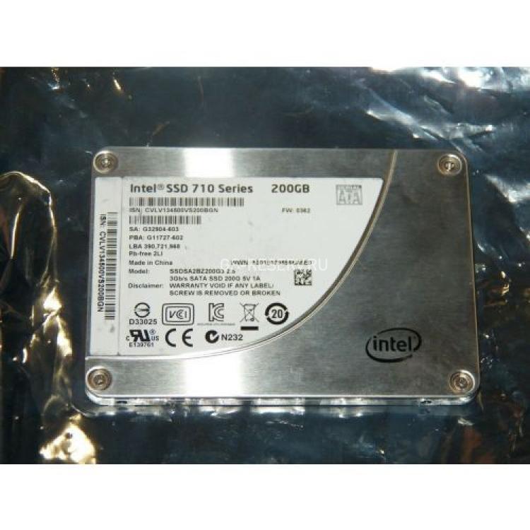 Твердотелый Накопитель SSD Intel SSD 710 Series 200Gb 270Мб/сек MLC 3G SATAII 2,5" 7mm(SSDSA2BZ200G301)