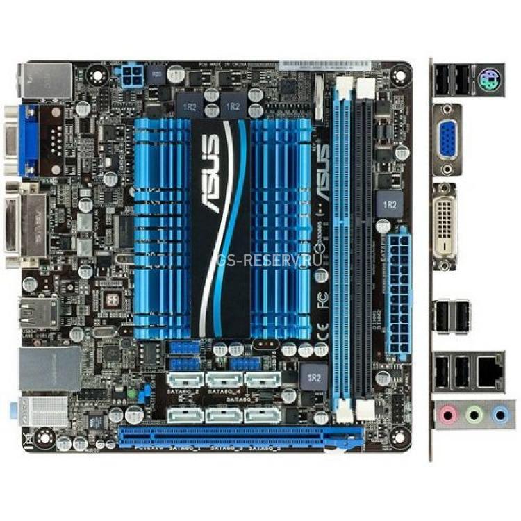 Материнская Плата Asus CPU AMD Dual-Core C-60 1(1.33)Ghz Hudson-M1 2DualDDRIII 6SATAIII PCI-E16x SVGA LAN1000 AC97-8ch Mini-ITX(C60M1-I)