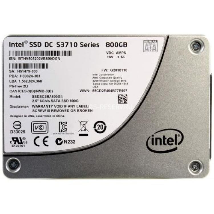Твердотелый Накопитель SSD Intel SSD DC S3710 Series 800Gb TRIM MLC AES 6G SATAIII 2,5" 7mm(937745)