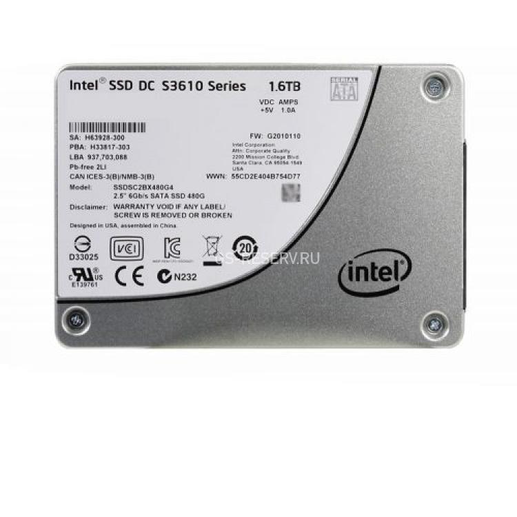Твердотелый Накопитель SSD Intel SSD DC S3610 Series 1.6Tb TRIM MLC AES 6G SATAIII 2,5" 7mm(SSDSC2BX016T401)