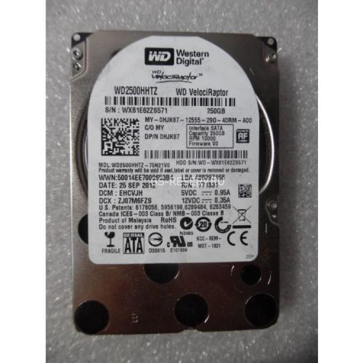 Жесткий Диск Dell (Western Digital) VelociRaptor 250Gb (U600/10000/64Mb) 6G SATAIII 2,5"(HJK87)